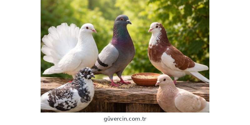 Farklı güvercin cinsleri ve isimleri örnekleri
