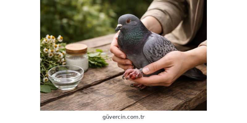 Güvercin kanat ve ayak urlarının tedavi süreci
