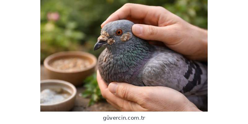 Güvercin dış Çiçek Hastalığı belirtileri ve bakımı