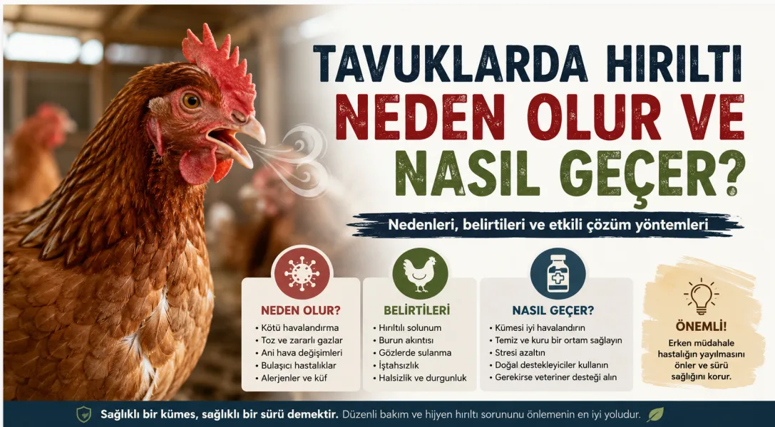 Tavuklarda Hırıltı Neden Olur ve Nasıl Geçer?