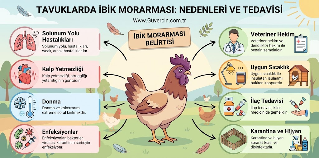 Tavuklarda İbik Morarması Neden Olur ve Nasıl Tedavi Edilir?
