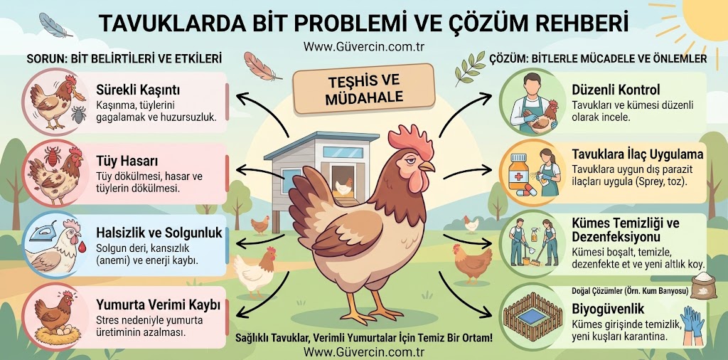 Tavuklarda Bit Problemi ve Çözümü