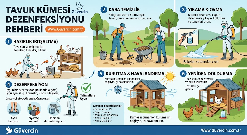 Tavuk Kümesi Dezenfeksiyonu Nasıl Yapılmalıdır?