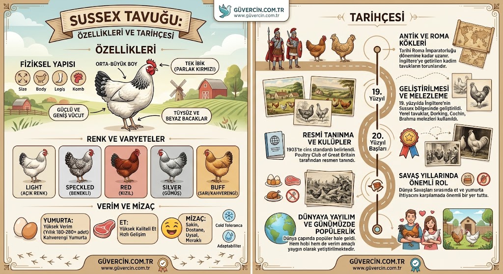 Sussex Tavuğu Özellikleri ve Tarihçesi
