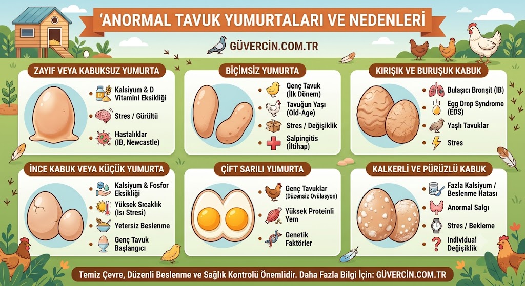 Anormal Tavuk Yumurtaları ve Nedenleri