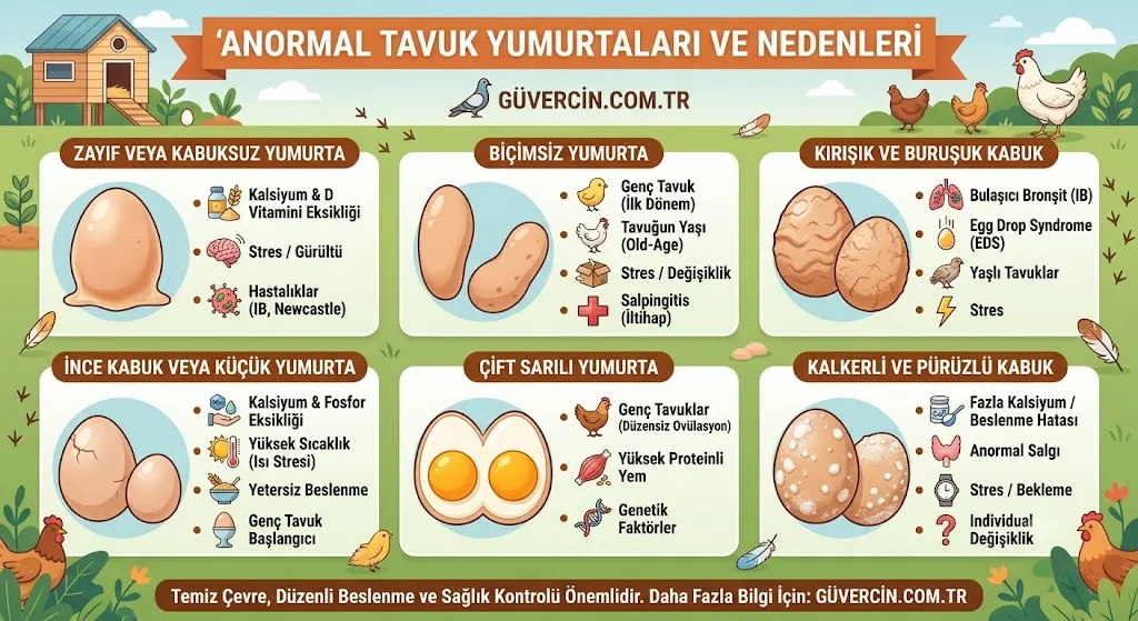 Anormal Tavuk Yumurtaları ve Nedenleri