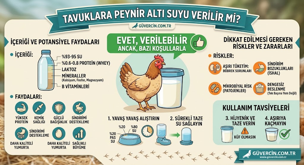 Tavuklara Peynir Altı Suyu Verilir Mi?