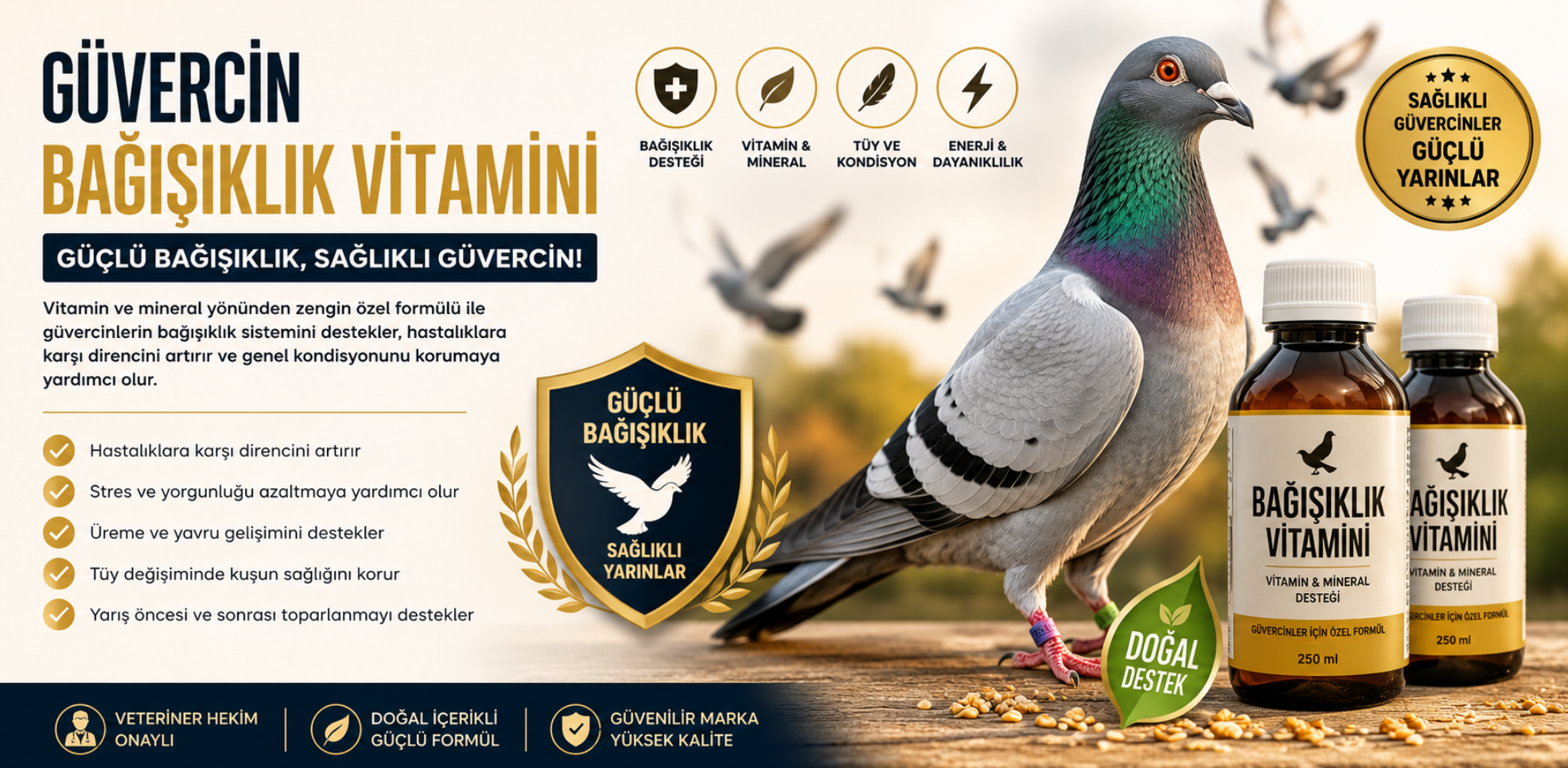 Güvercin Bağışıklık Vitamini Nedir? Güvercin Bağışıklık Vitamini Ne İşe Yarar?