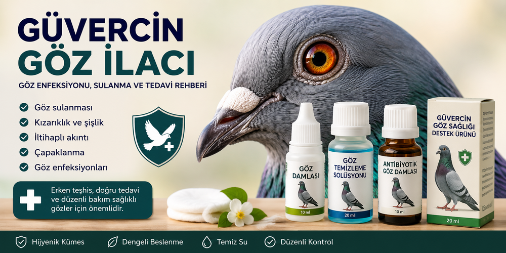 Güvercin Göz İlacı Nedir? Göz Enfeksiyonu, Sulanma ve Tedavisi Rehberi (2026)