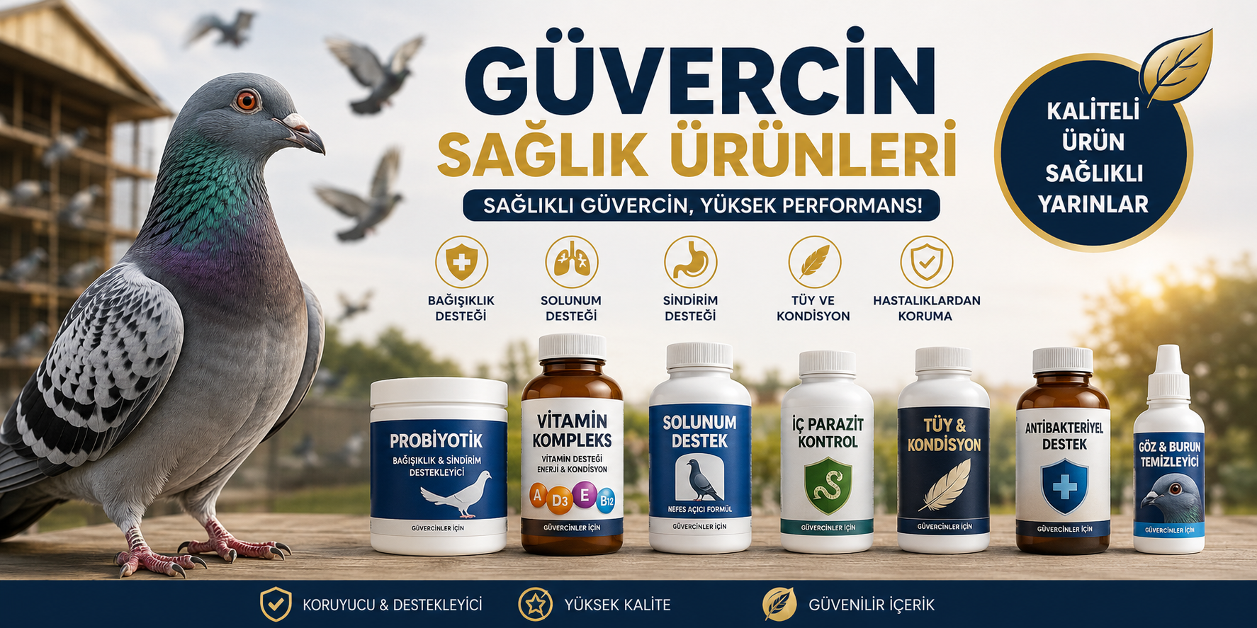 Güvercin Sağlık Ürünleri: Güvercinler İçin En Etkili Sağlık Destekleri ve Doğru Kullanım Rehberi