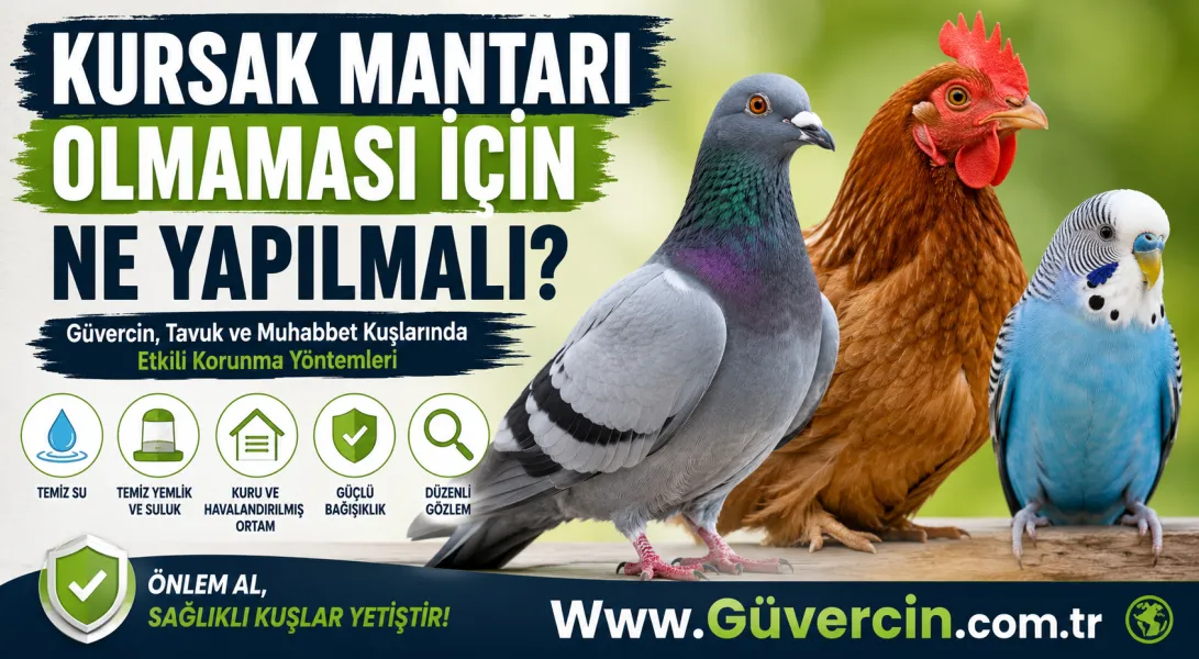 Kursak Mantarı Olmaması İçin Ne Yapılmalı? Güvercin, Tavuk ve Muhabbet Kuşlarında Etkili Korunma Yöntemleri