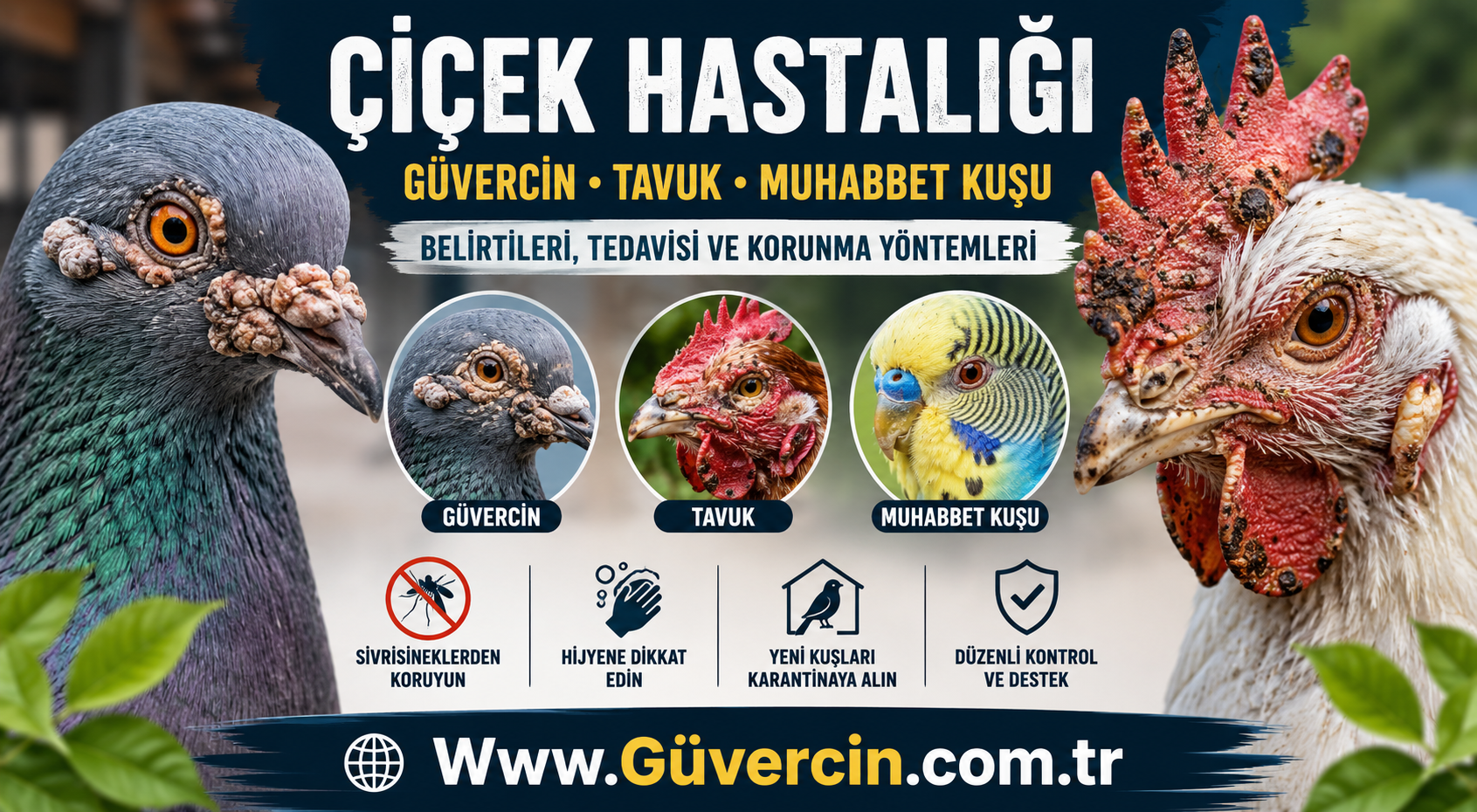 Güvercin Dış Çiçek Hastalığı İçin En Etkili İlaç veya Yöntemleri Etkili Sonuç