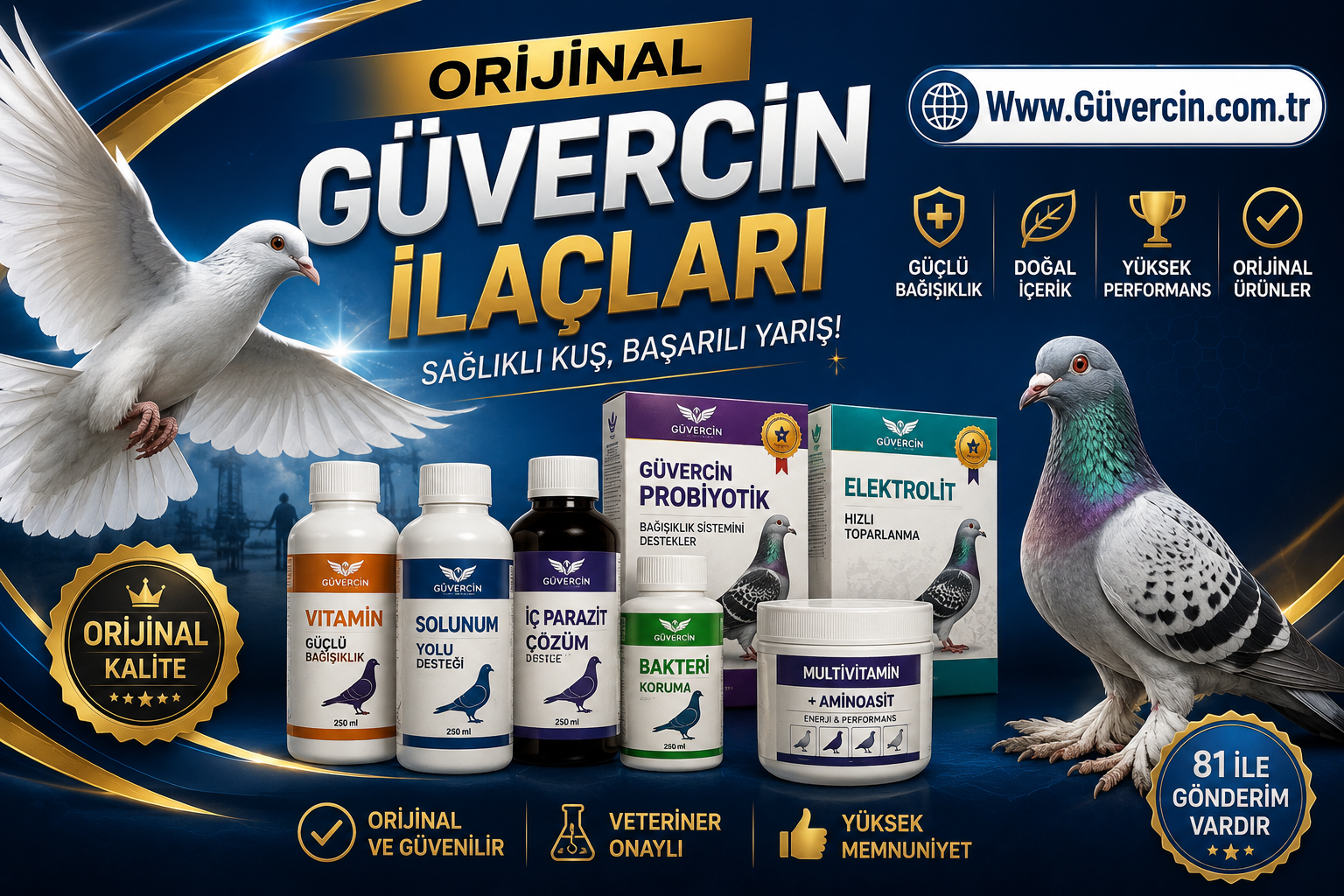Orijinal Güvercin İlaçları